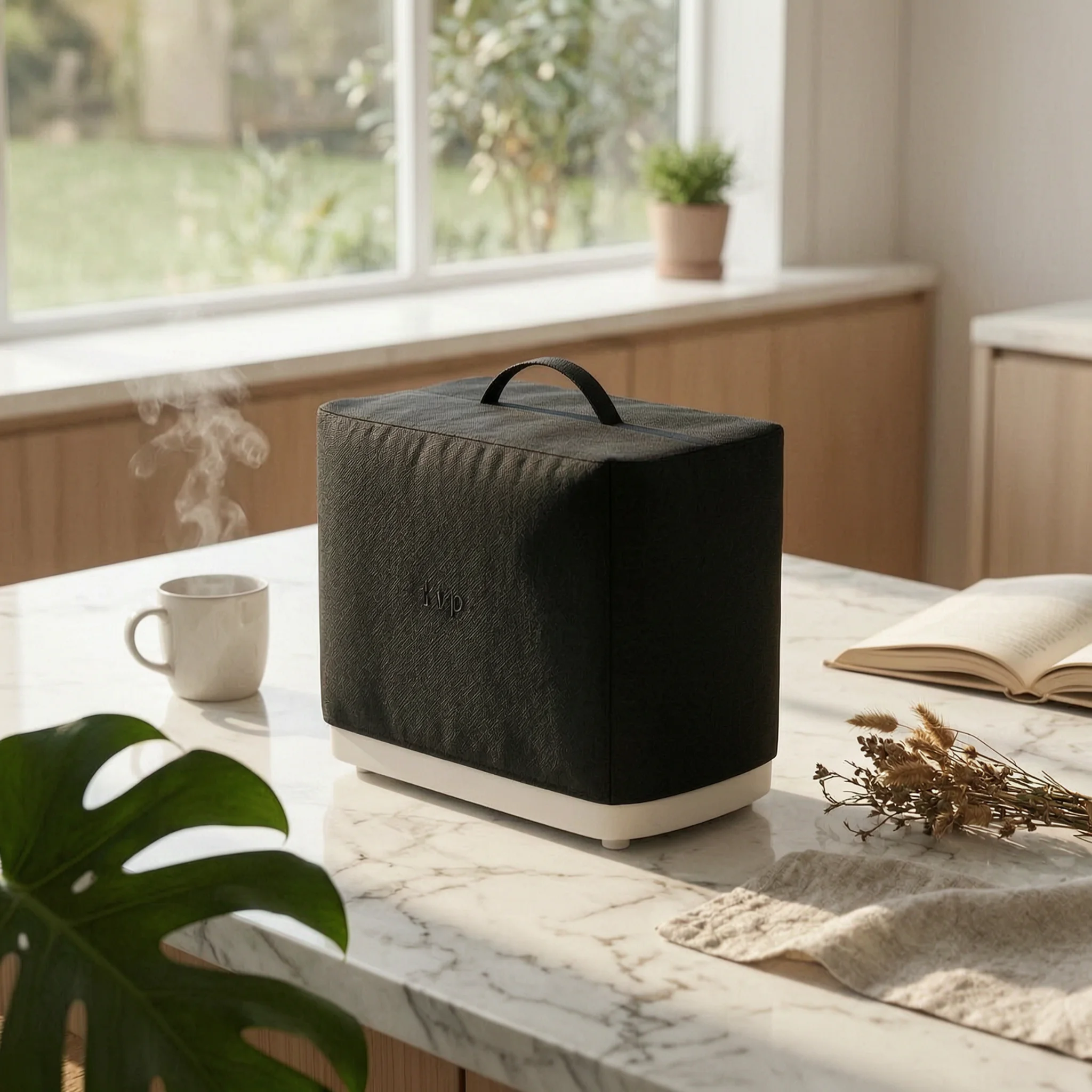 Toaster Cover with Handle Dustproof Toaster Cover Lightweight Scratch Resistant for Kitchen, Countertop