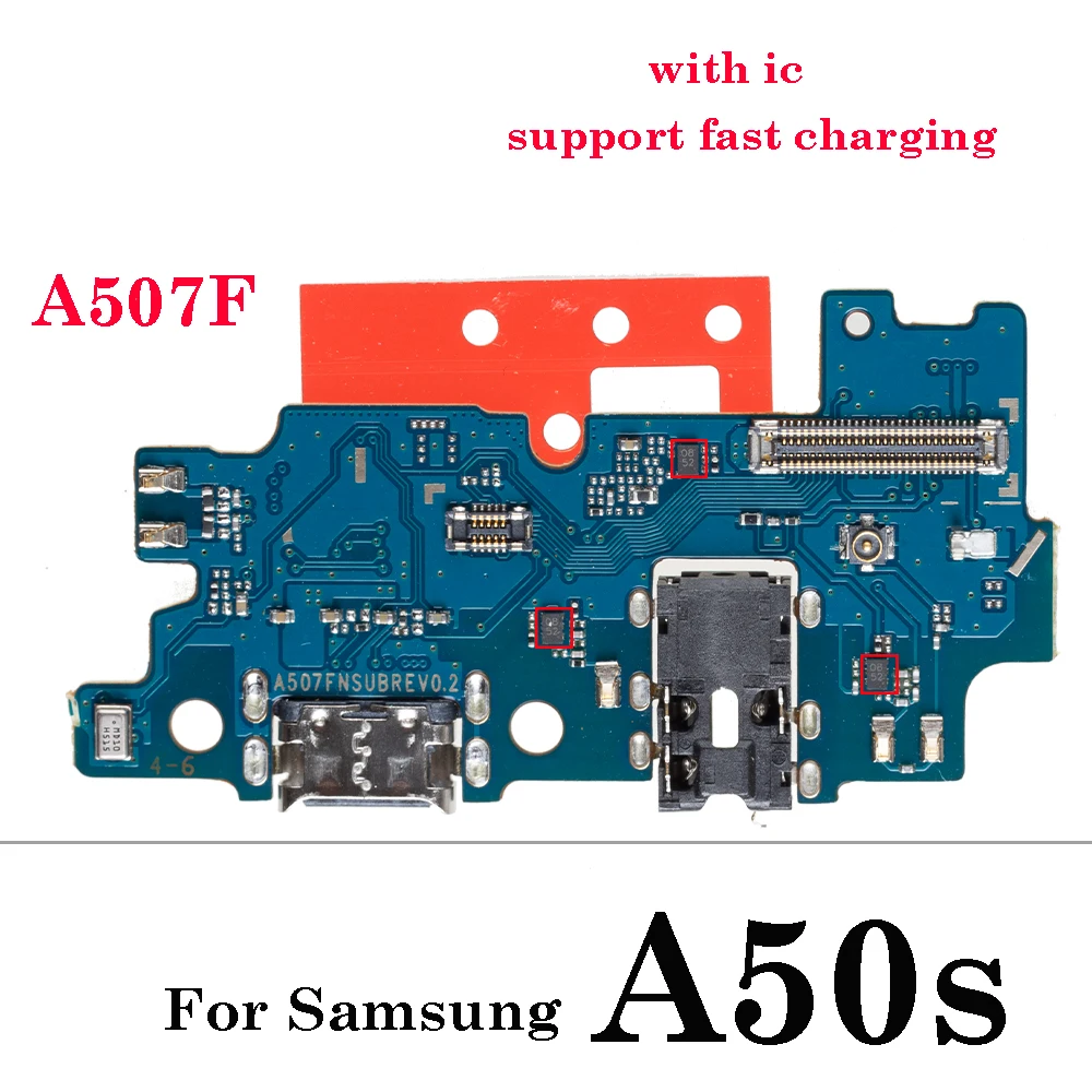البوب 10 قطعة شاحن USB شحن موصل ميناء فليكس لسامسونج A04 A10 A20 E S A145 A146 A21 A23 A41 A52 A53 A72 A30S A40S A50S