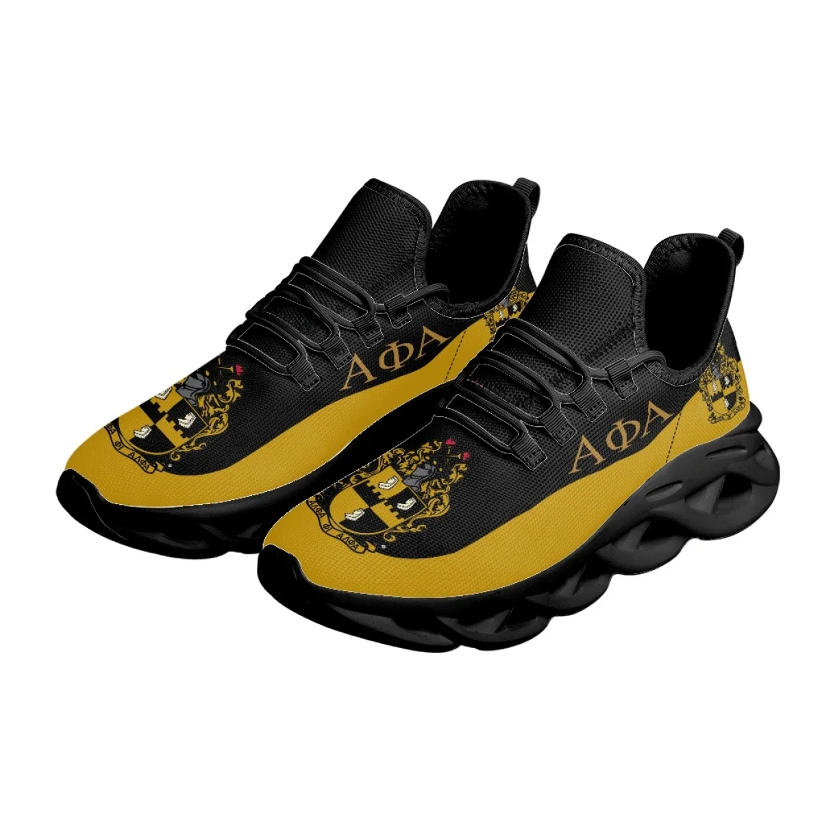 INSTANTARTS Fashion Design Women's Mesh Sneakers Comfortable Non-Slip Platform Shoes Outdoor Shockproof Cushion Sport Shoes Gift