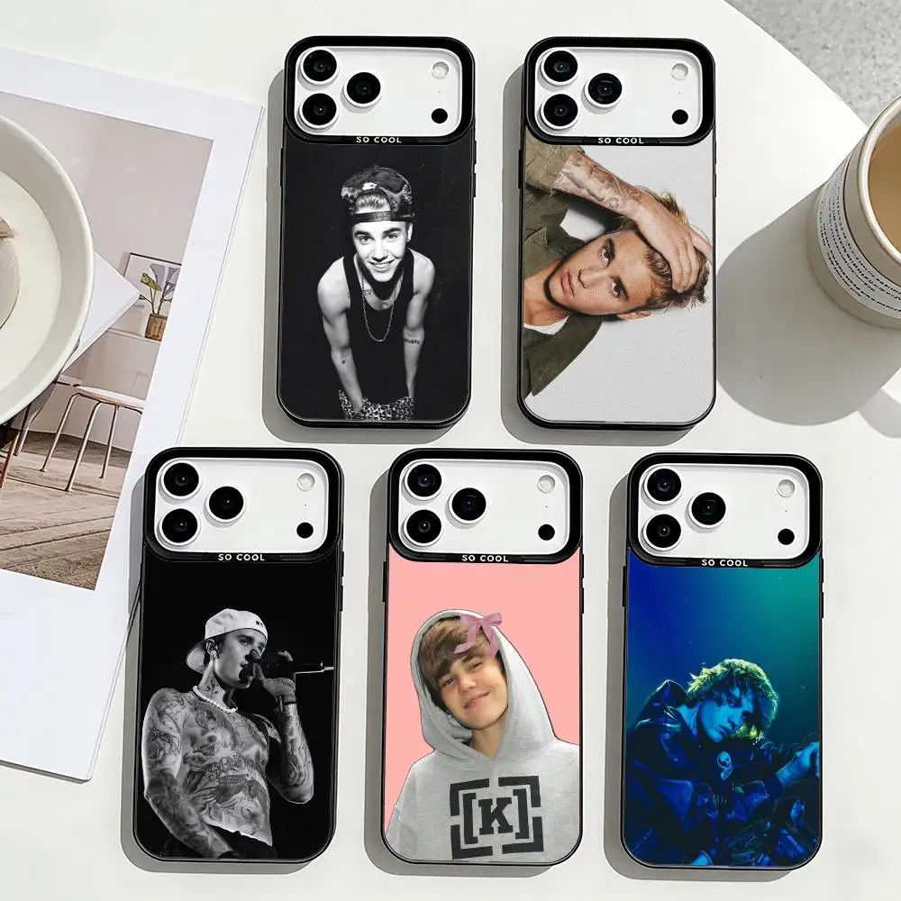 

J-Justin Bieber Urban Vibe Phone Case For iPhone17,16,15,14,13,12,Pro Max Black Colorful Phone case