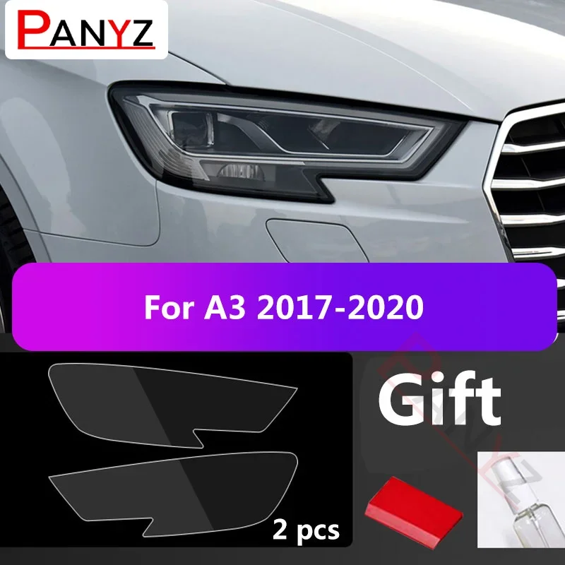

2 шт. для Audi A3 8P 8V 8YA S3 RS3 автомобильные чехлы для фар защитная пленка прозрачная наклейка аксессуары против царапин авто ремонт