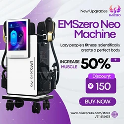 EMS Body Slimming Sculpt Muscle Stimulate Fat Removal Emszero Eletric Machine RF Weight Lose Portable Electromagnetic