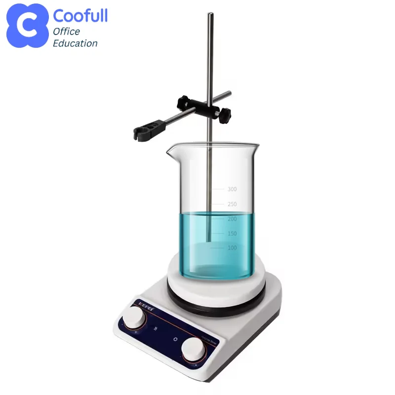 COOFULL  Electric Magnetic Chemical Stirrer Hot Plate Adjustable Speed Digital Display Magnetic Stirrer for Laboratory Use