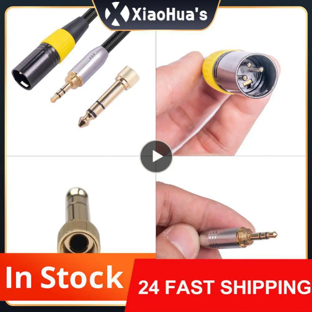 Audio Cable 3.5mm Plug Not Easy To Oxidize All Copper Conductor 6.35mm Stereo 6.35mm Male Speaker Cable Revolution Connection