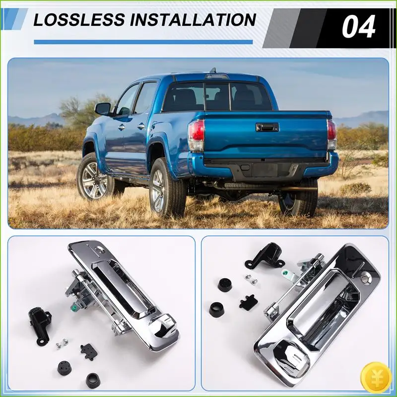 

Tailgate Back Handle Withcamera Hole Back Door Handle Tailgate Latch Handle Fortoyota 69090-0C040 2007-2013 B