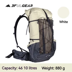 3F UL GEAR QIDIAN PRO Backpack 46+10L Ultralight 880g Outdoor Women/Men‘s Sport Bag Wear Resistant Waterproof Travel Camping Bag