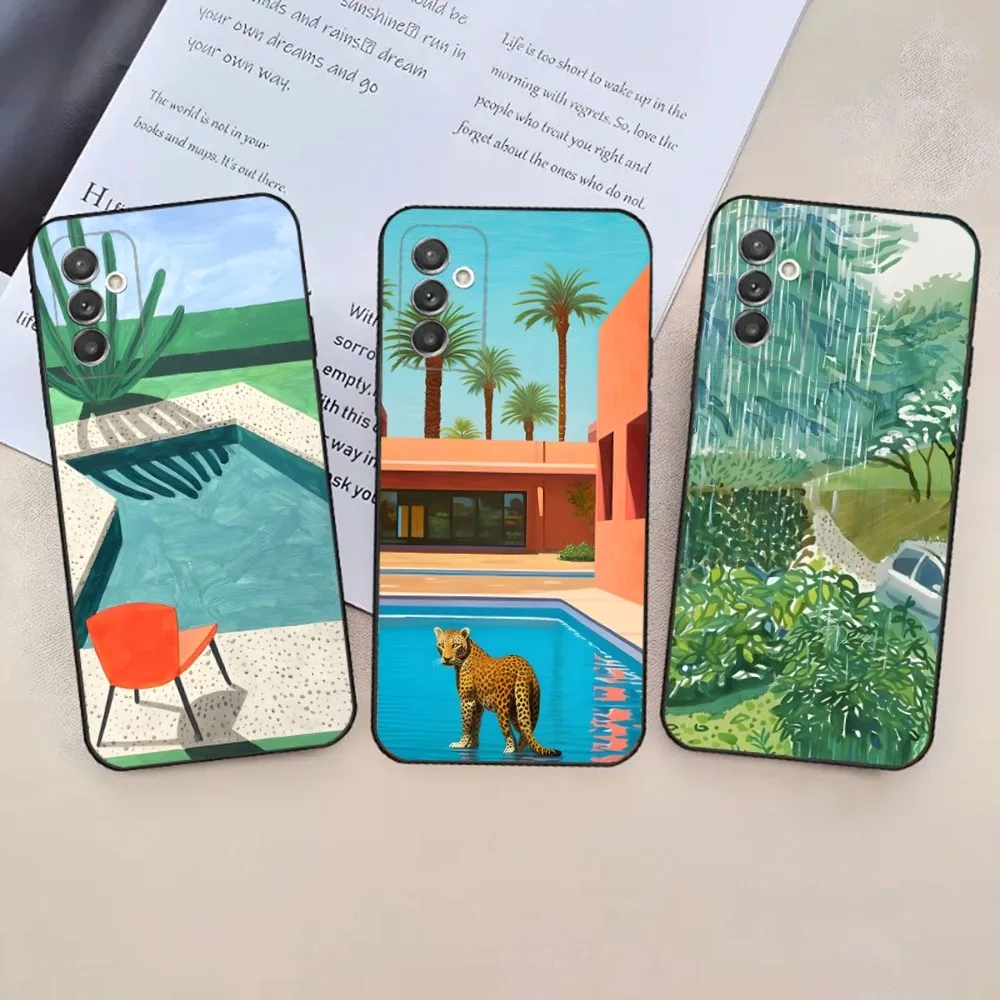 Art David Hockney  Phone Case For Samsung Galaxy A20,A21s,A22,A31,A32,A52,A53,A72,73,A80,A91 Soft Black Phone Cover