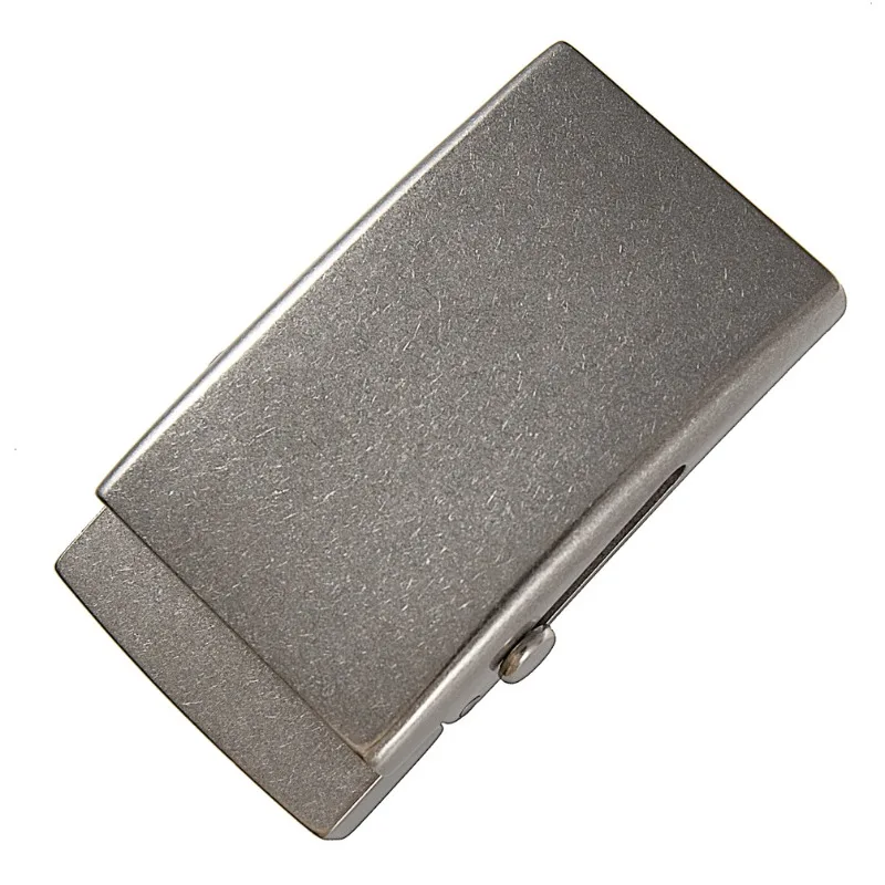 35 مللي متر التيتانيوم النقي الأسطوانة شريط حزام مشبك الرأس-التيتانيوم غير قابل للصدأ رجال الأعمال عادية تنوعا الجينز حزام مشبك #3