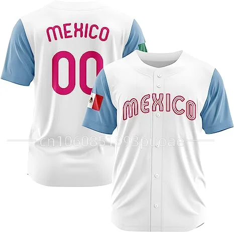 New Mexico Baseball Jersey 3d Print Mesh Free Custom Name Baseball Shirt Men\'s Street Oversize Apparel Short Sleeve Sportswear