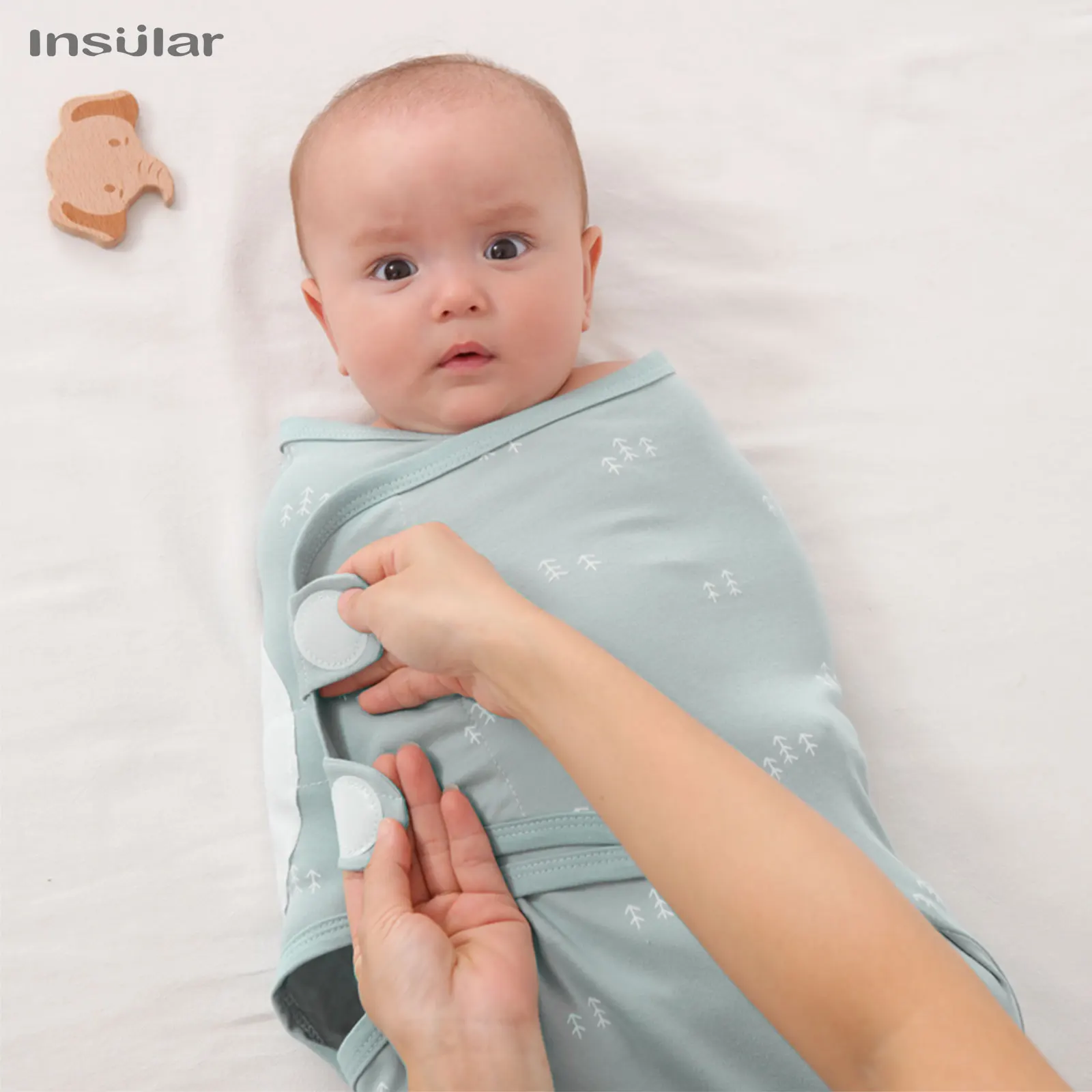 3 Piece A Suit INSULAR Cotton Baby Anti-shock Sleeping Bags Newborn Swaddle Wrap Bags Held By The Baby Anti-kick Spanned