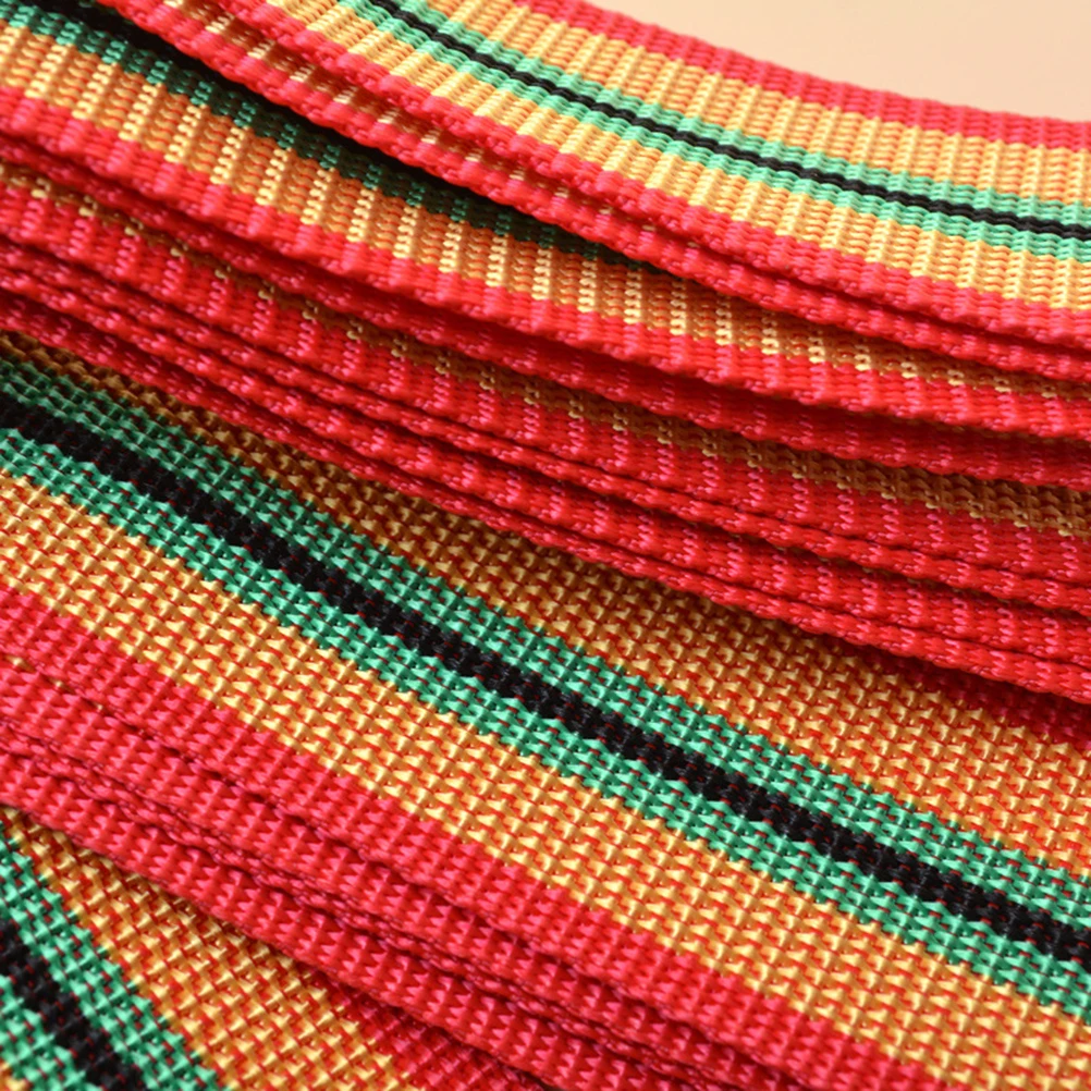 

2pcs African Drum Strap Adjustable Colorful Nylon Drum Shoulder Waist Belt Portable Tambourine Strip