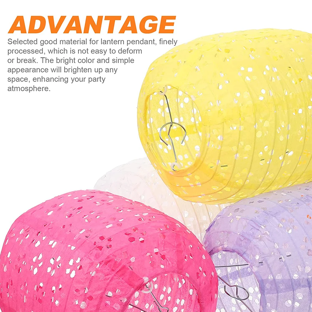 

5pcs Decorative Paper Lanterns Chinese Japanese Style Wedding Party Birthday Outdoor Hanging Decoration for Garden Classroom