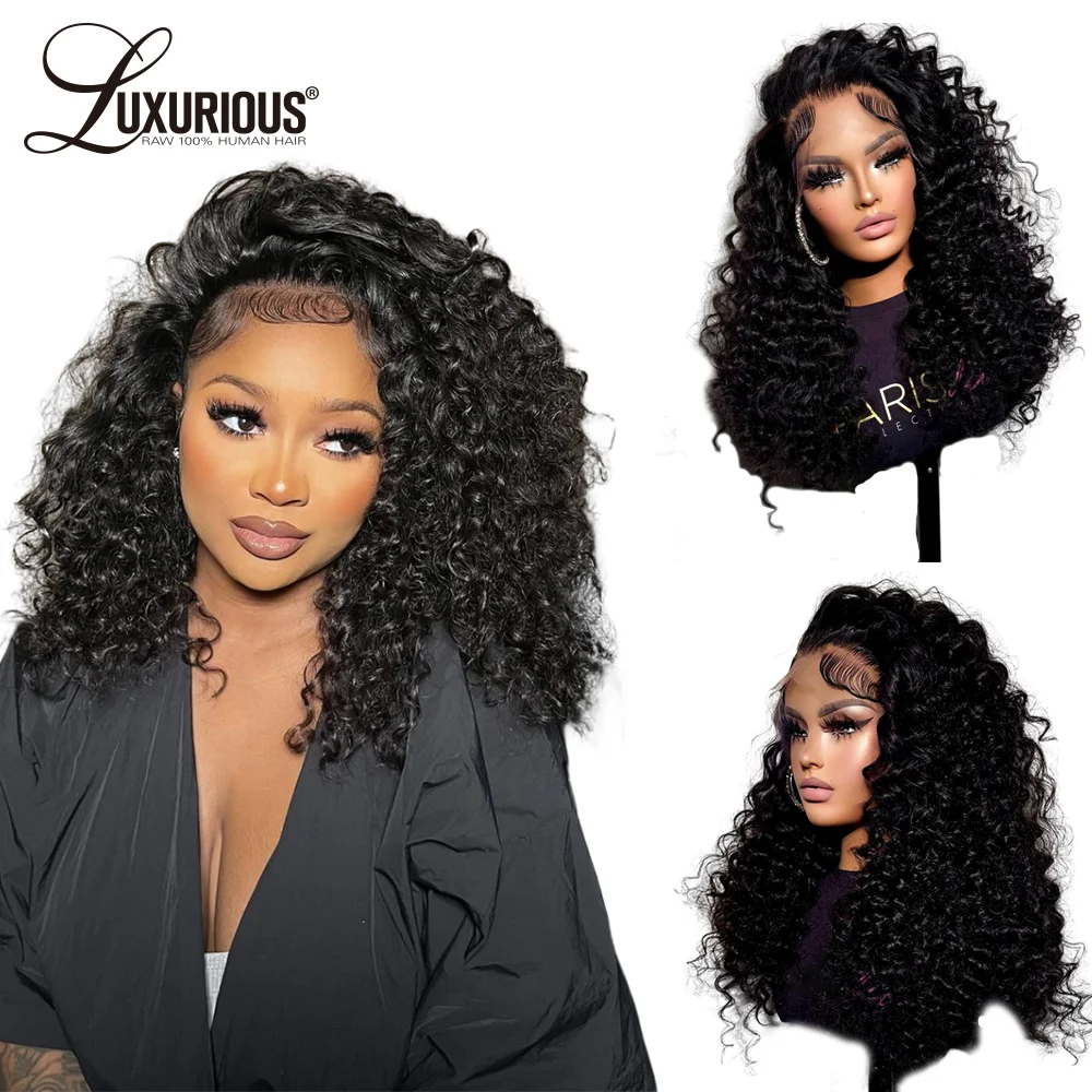 

250% Loose Deep Wave Wigs Brazilian 30 Inch Water Wave 13x4 13x6 Lace Frontal Wig Brazilian Wig 100% Human Hair Remy Human Hair