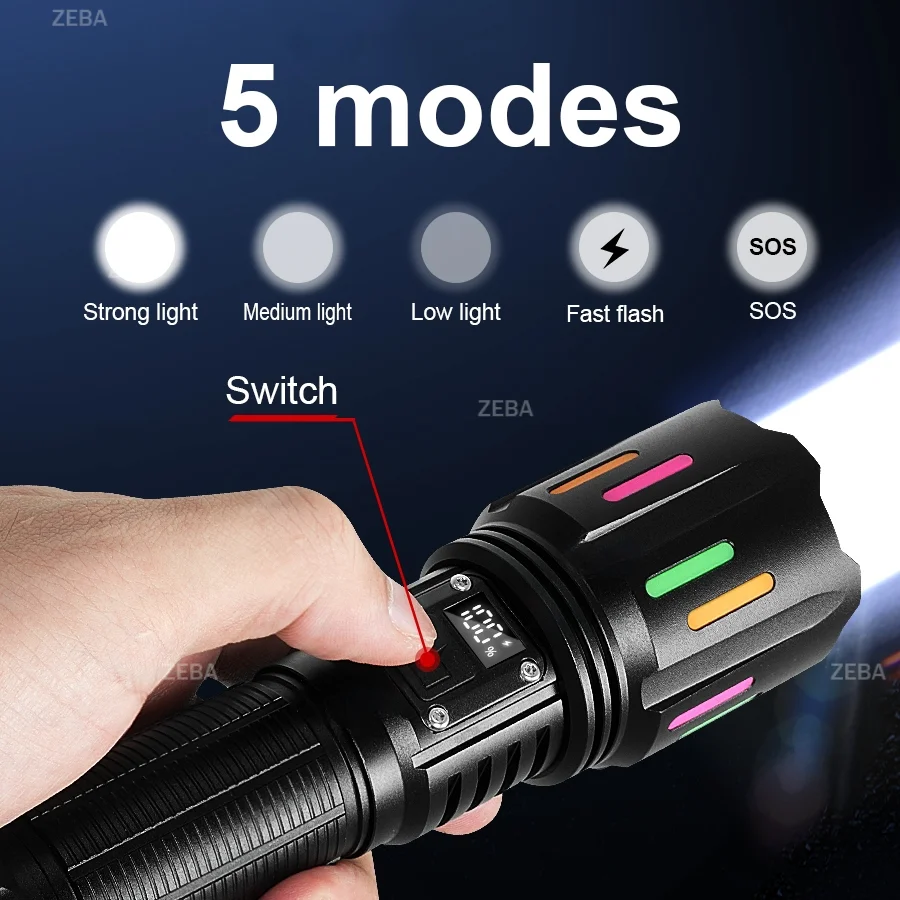 Rechargeable Tactical LED Flashlight 2