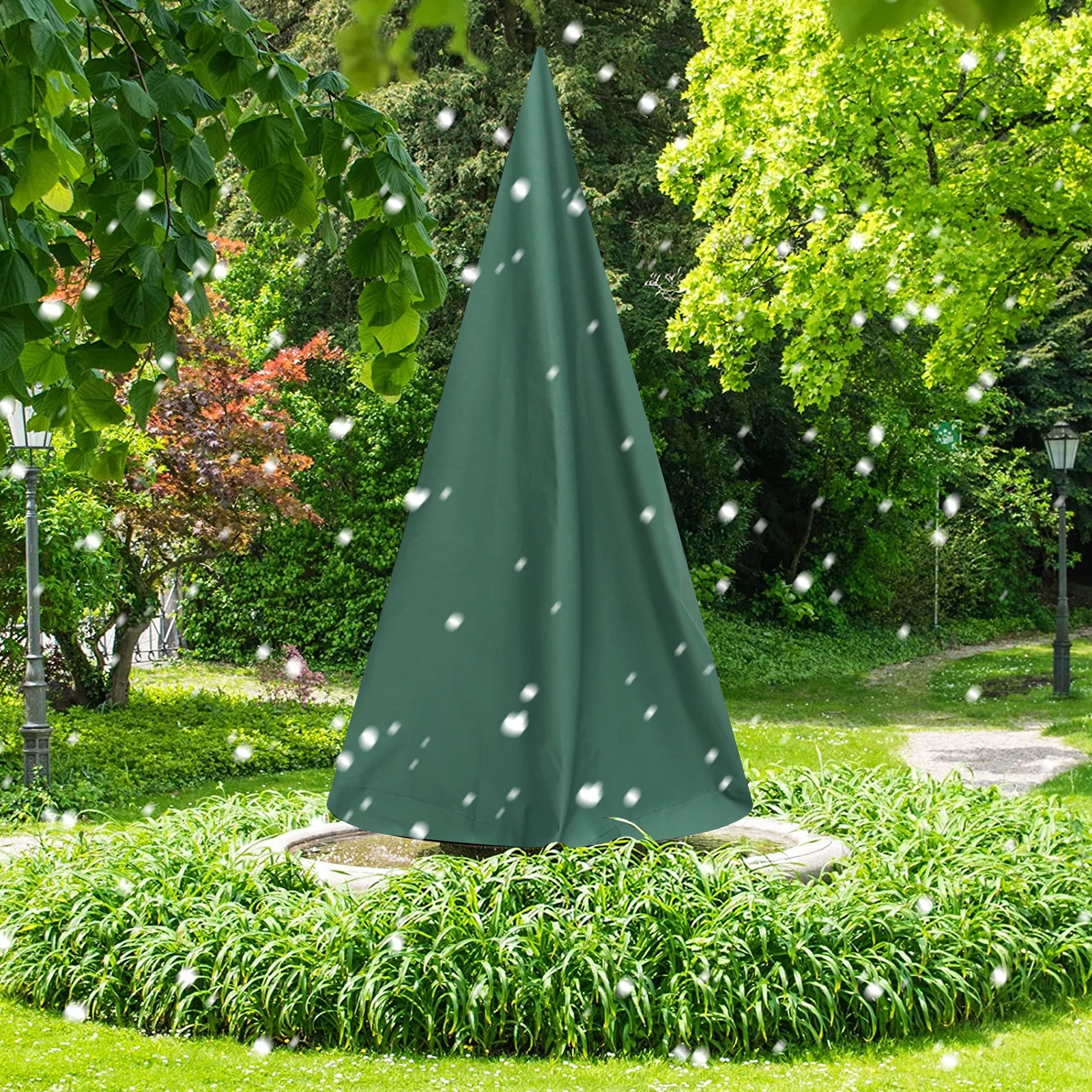 

Anti-Freeze Fountain Cover Waterproof Weather Resistant Foldable Garden Statue Protector Uv Rain Snow Dust Proof Cover