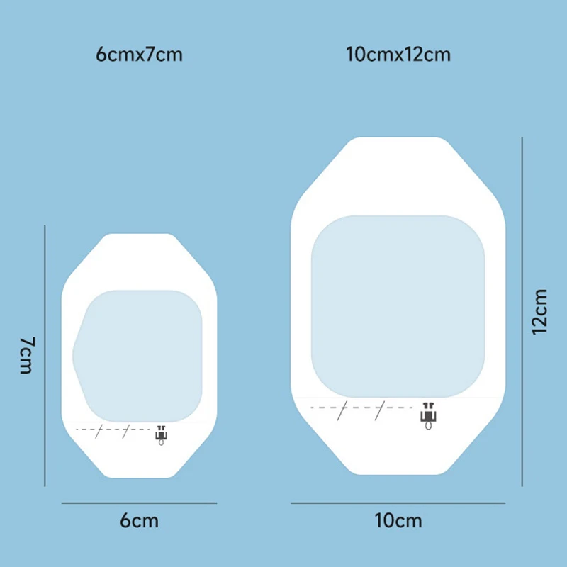 10 Blatt transparente Filmverband, wasserdichter Wundverband, selbstklebende Patches, postoperative Dusche oder IV-Schild-Tattoo