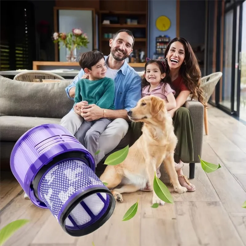 ABUS-Filtri per aspirapolvere per Dyson V12 Detect Slim/SV34/SV35 Parti per aspirapolvere Filtro di ricambio Spazzola per aspirapolvere