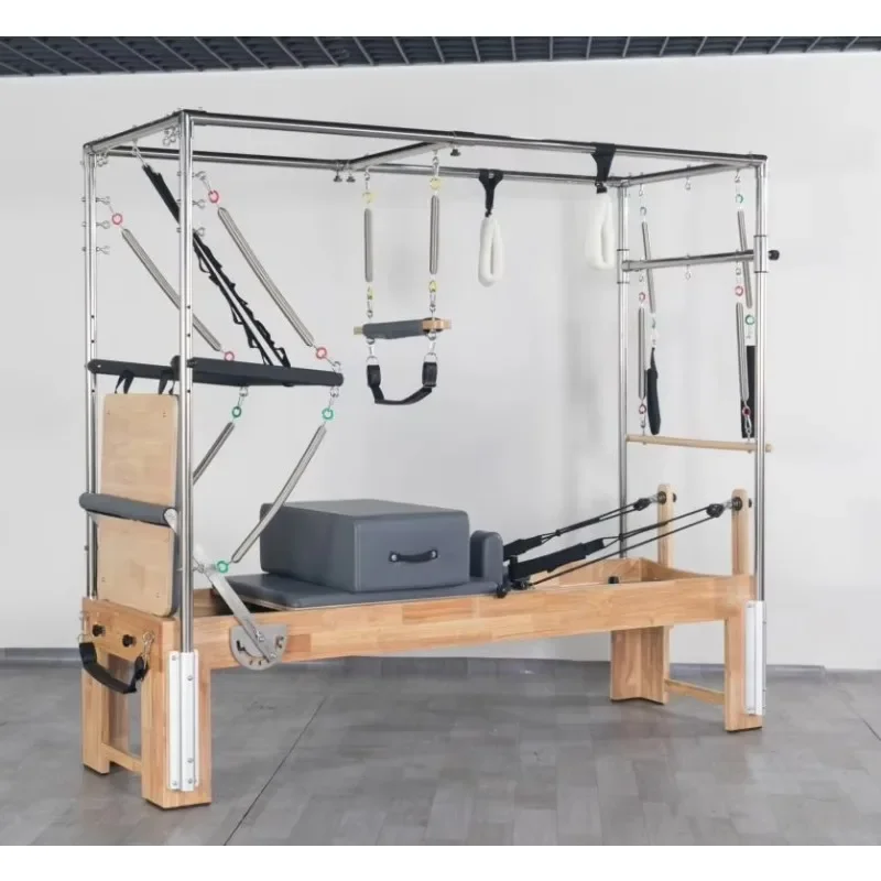 

XMSJ High Quality Oak Pilates Core Bed 3 In 1 Yoga Trapeze Studio Fitness Equipment Portable And Adjustable