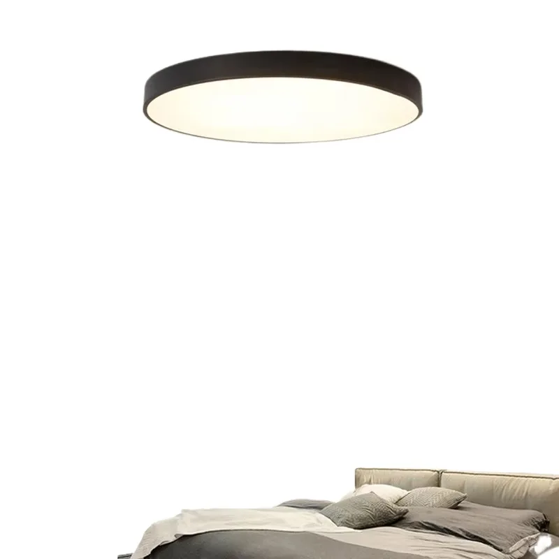 

LED ultra thin disk lamp round ceiling light modern white black color office home bedroom sitting dinning room minimalist light