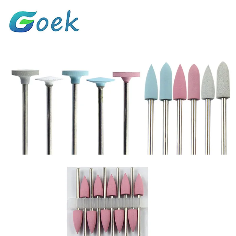 

10pcs/set Dental Lab Silicon Rubber Polisher Dental Laboratory Products Silicon Rubber Bur Coarse /Medium /Fine Polishing Bur