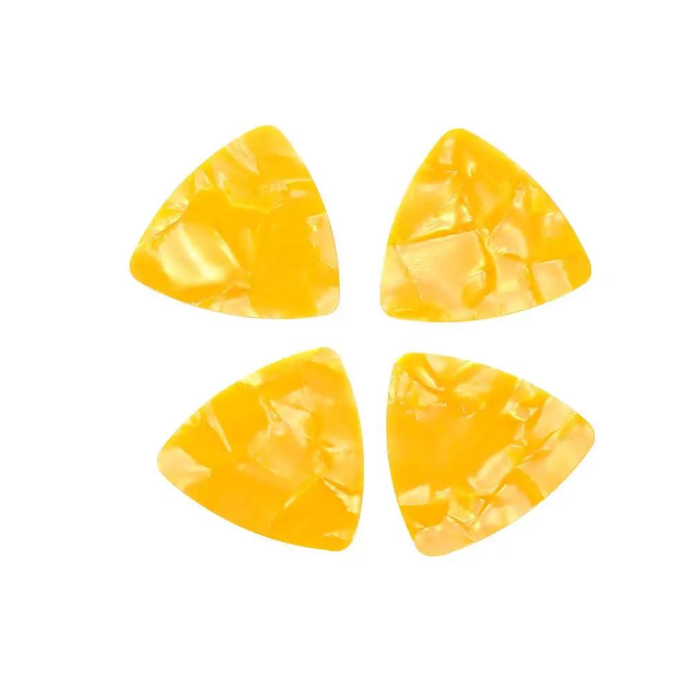 Random Color Antislip 0.46mm Triangle Guitar Accessories Plectrum Guitar Pick Celluloid