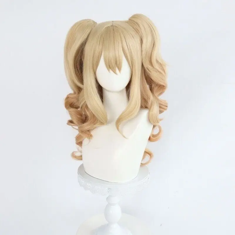 Women's  Long Curly Light Blonde Brown Wig