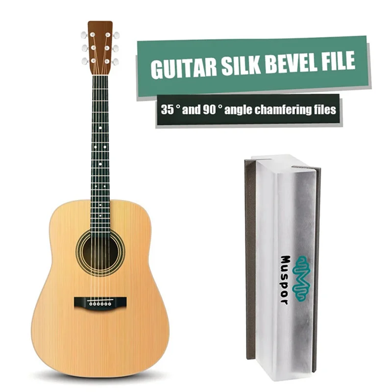 

AEF6-Muspor, напильник для гитарного лада, инструмент для ремонта, полировки, напильники для фаски, 35 и 90 градусов, детали музыкальных инструментов