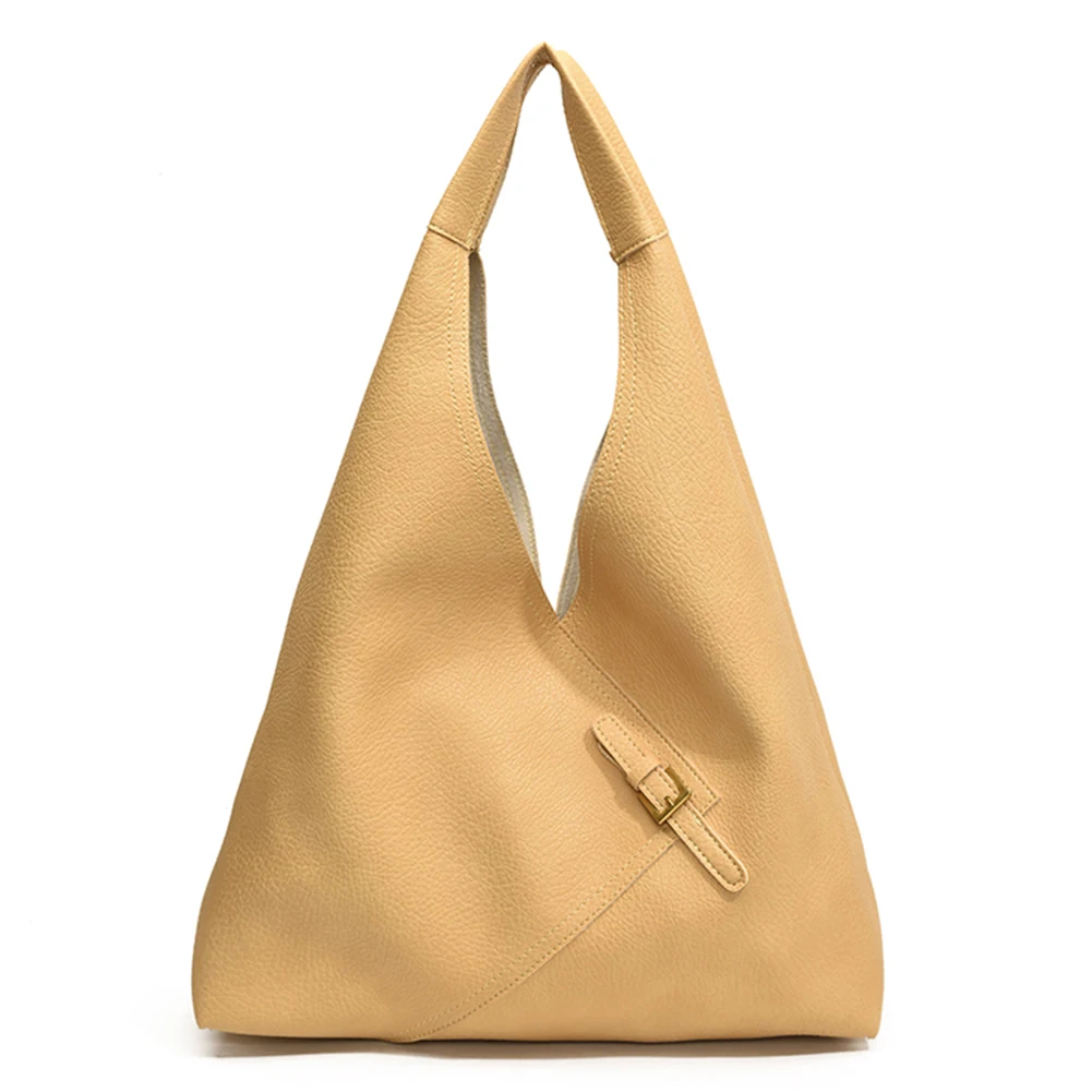 

Women PU Shoulder Bag Retro Handbag Large Capacity Top Handle Bag Solid Color Casual Tote Purse Hasp Closure Daily Commuting Bag