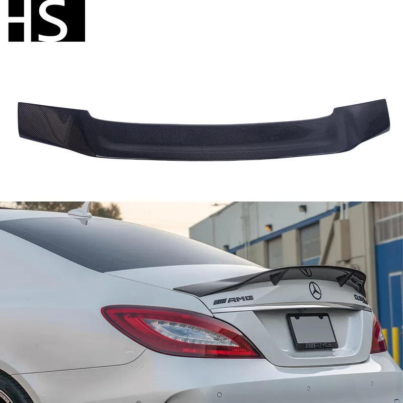 

Suitable for 11-17 Mercedes-Benz CLS W218 modified R carbon fiber rear spoiler