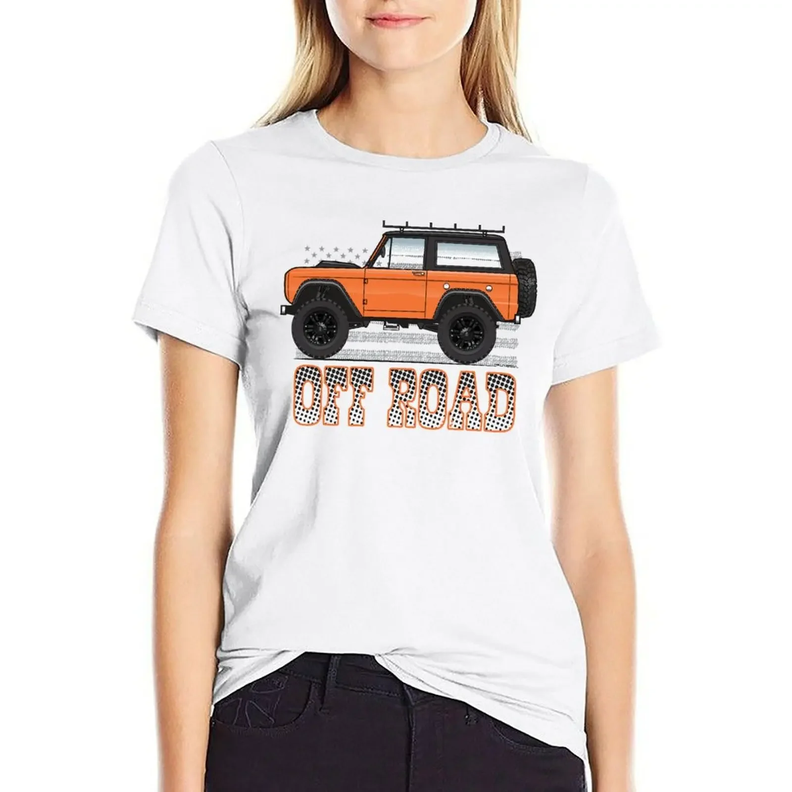 

Orange Off-Road T-shirt female aesthetic clothes tshirts woman