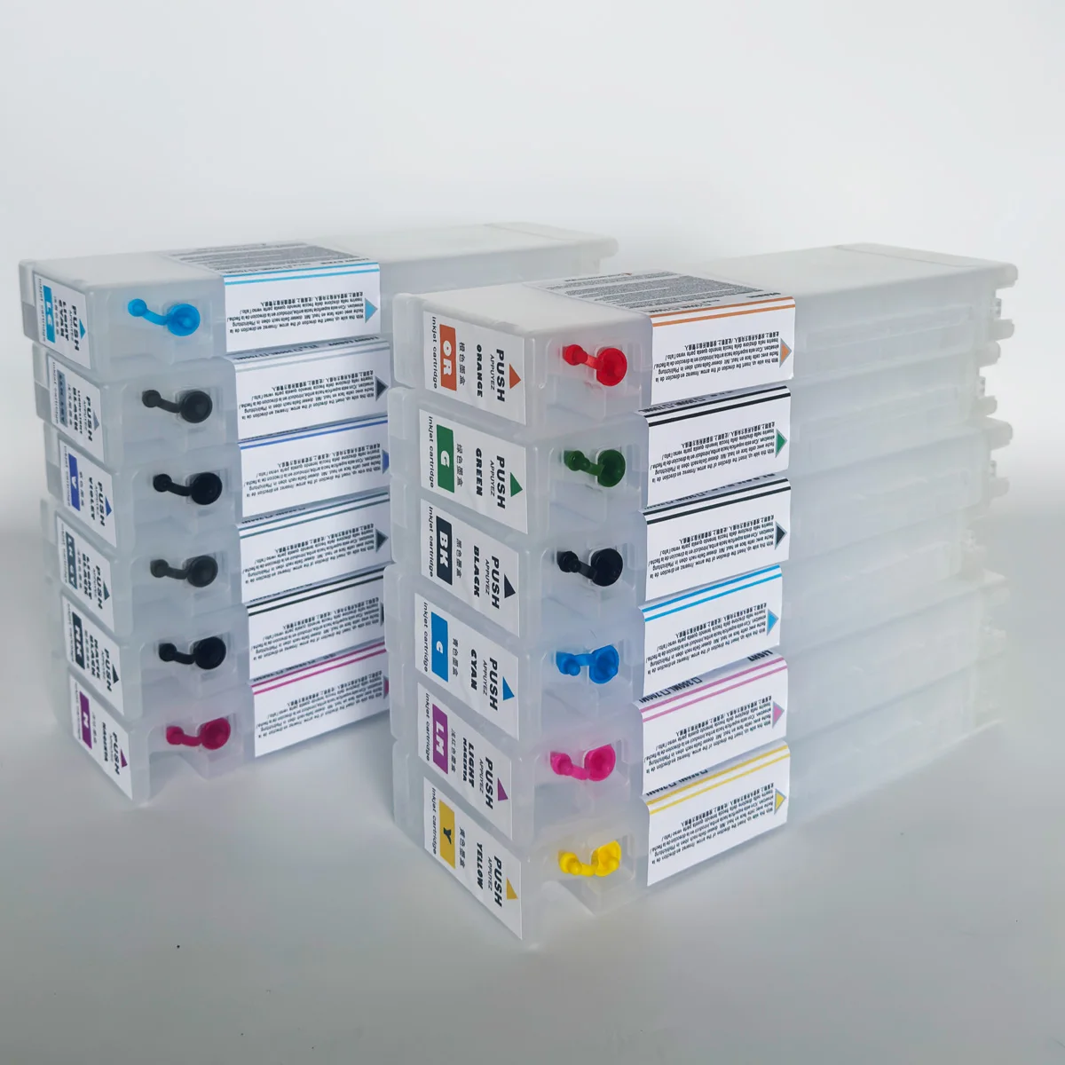 For Printers 12-Color Wide Format Compatible Empt T44J T44Q 700ml Refillable for Ink Cartridge