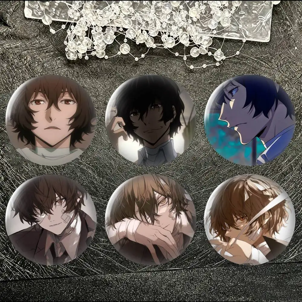 Osamu Dazai Brooch Metal Badge Brooch, Fashion Decorative Pins for Hat Bag Clothing Decoration Gift