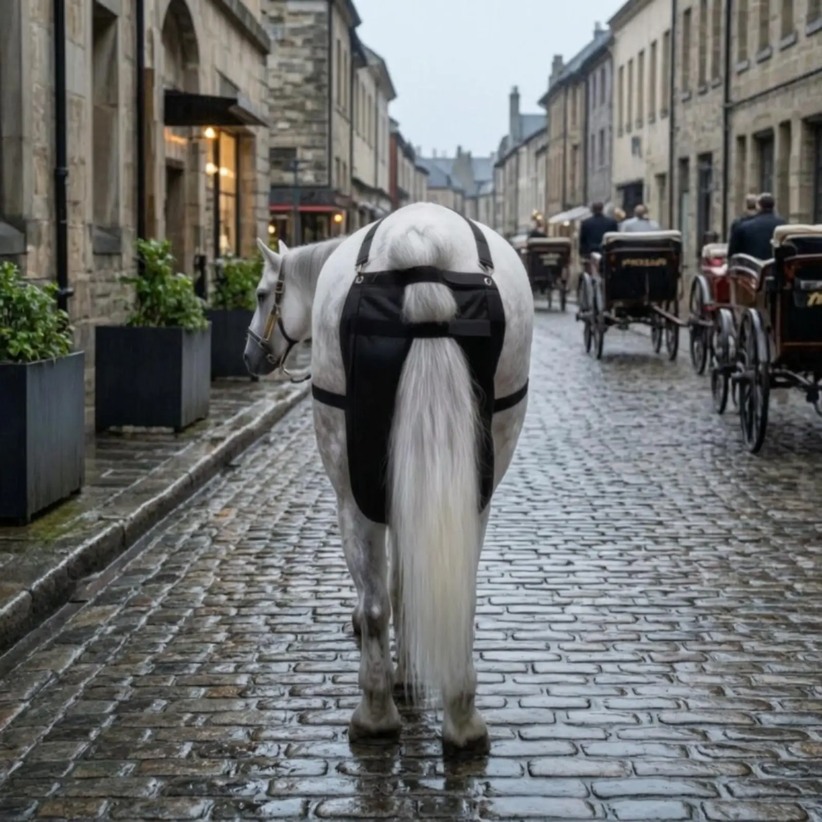 conteneur-a-dejections-equines-easy-clean-avec-fixation-securisee-sac-a-fumier-equipement-pour-chevaux-pour-les-sorties-en-caleche-et-les-exercices-quotidiens