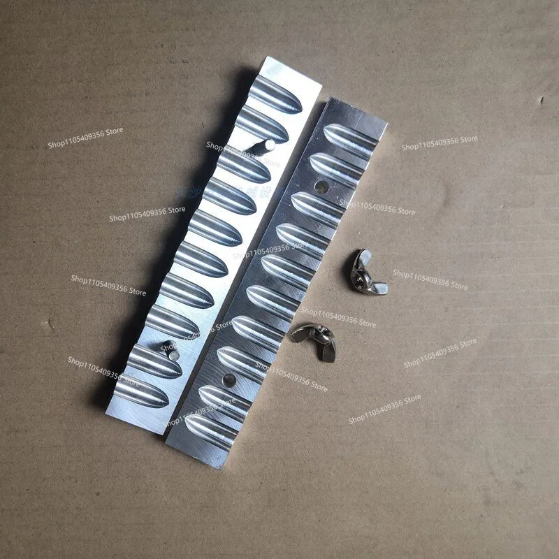 For 1.523g 10-hole Teaching Bullet Suppository Mold, Aluminum Alloy Manual Medicinal Suppository Mold