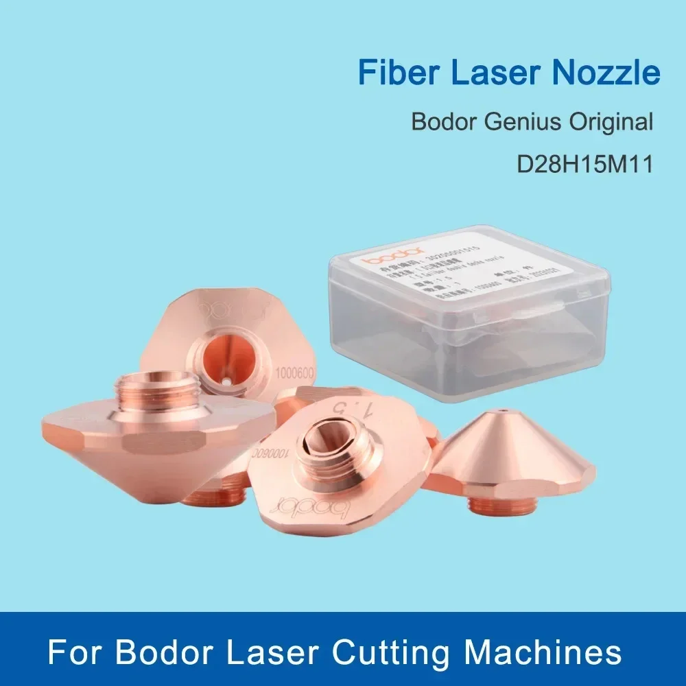 

10Pcs/Lot Bodor Genius Original Laser Nozzle Single Double Layer D28mm 1.5 - 5.0mm for Bodor Fiber Laser Cutting Machine