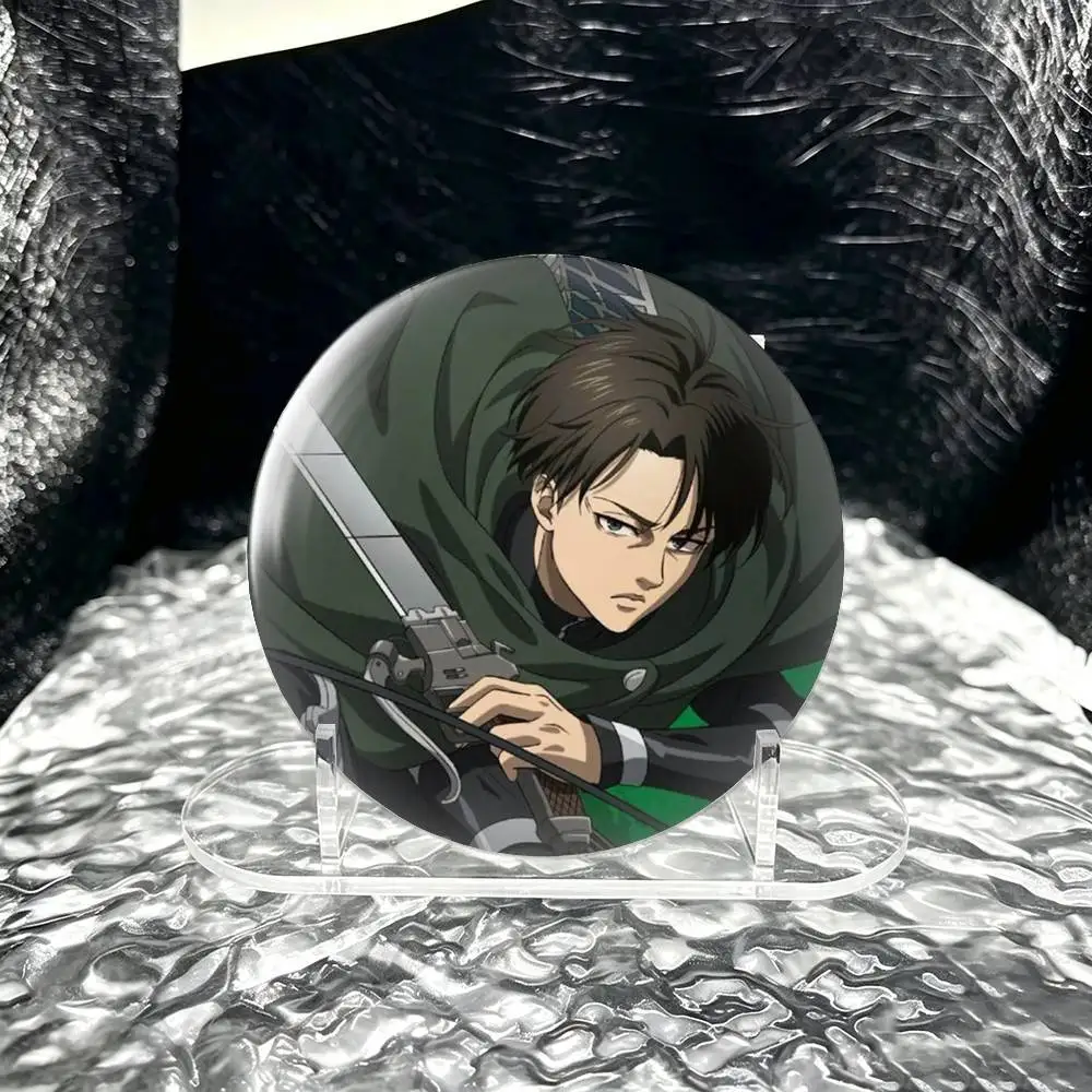 Attack on Titan Levi Ackerman  Brooch Metal Decorative Brooch Pins for Backpack Clothes Jacket Accessories,Souvenir.