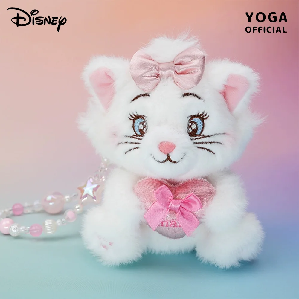 

Disney Marie Cat Plush Keychain Cute Cartoon Fluffy Bag Charm Pendant for Girls Women Kids Gift Keyring Accessory