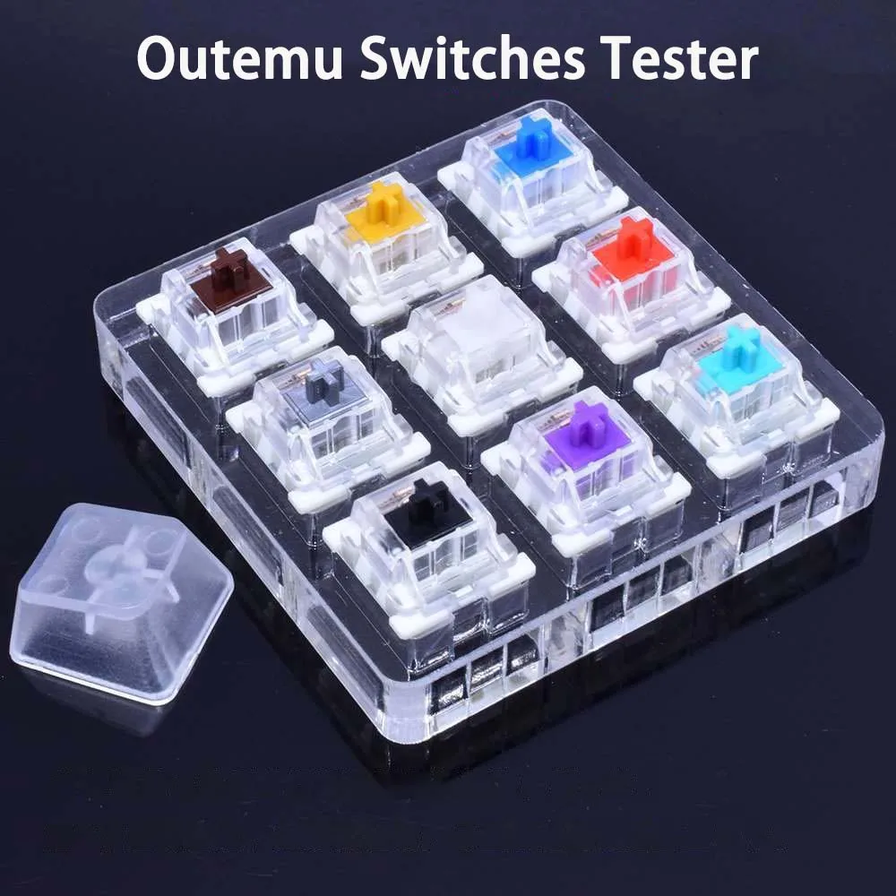 

Outemu Switches Tester for Mechanical Keyboard Gaming 9/12 Keys Switch Clicky Slient Silver White SMD Axis Customize Gaming