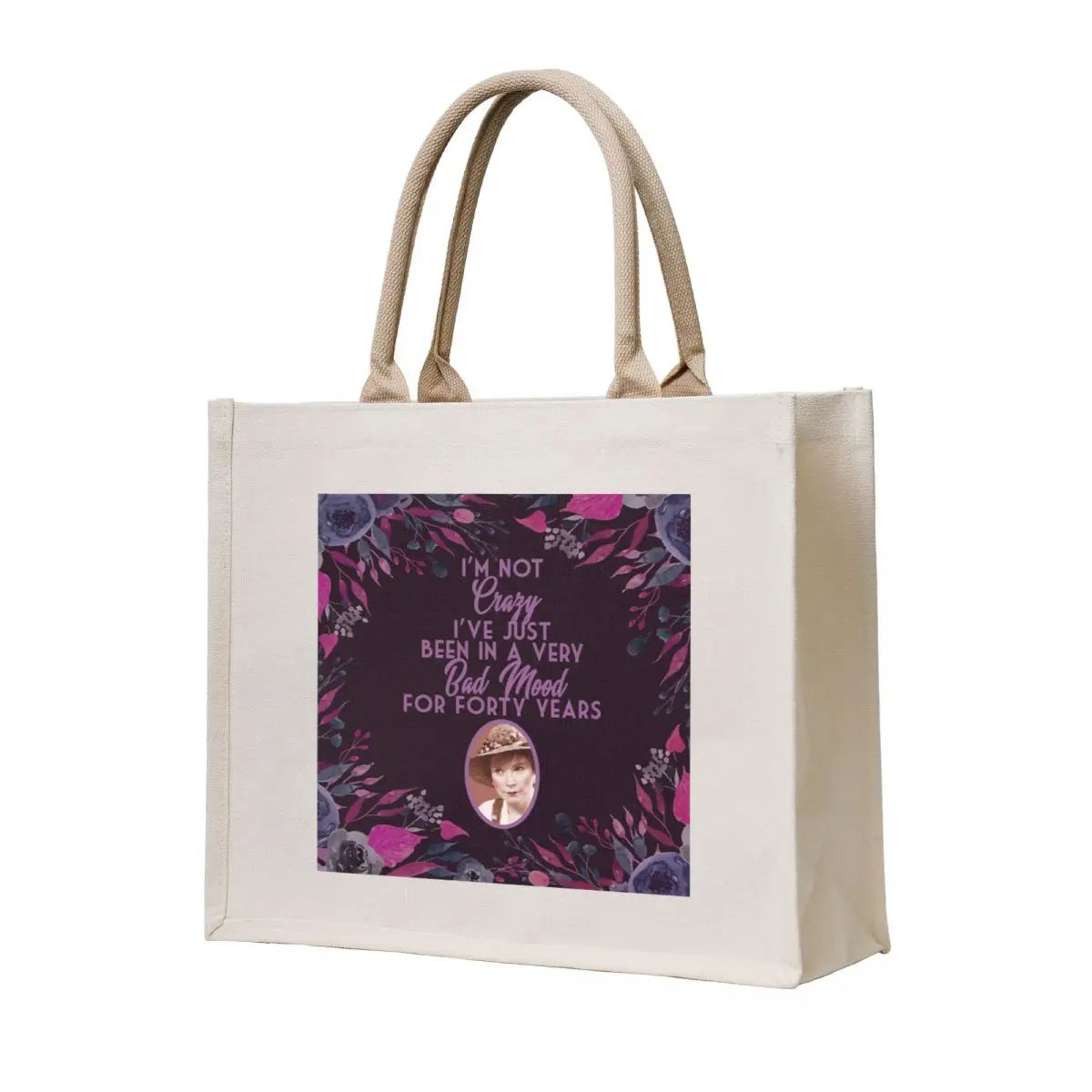 

Steel Magnolias Movie Old Southern Woman Version Ousier Boudreaux Bad Mood Tote Bag reusable shopping bag reusable shopping bags