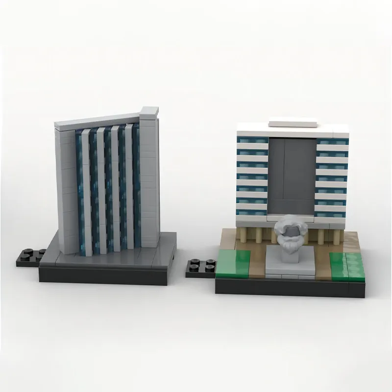 MOC Kreatives Stadtmodell Chemnitz Skyline Straßenansicht Wahrzeichen Baustein-Modell Erwachsenen-Puzzle Montage-Spielzeug Geburtstagsgeschenk Dekoration – Detail 3