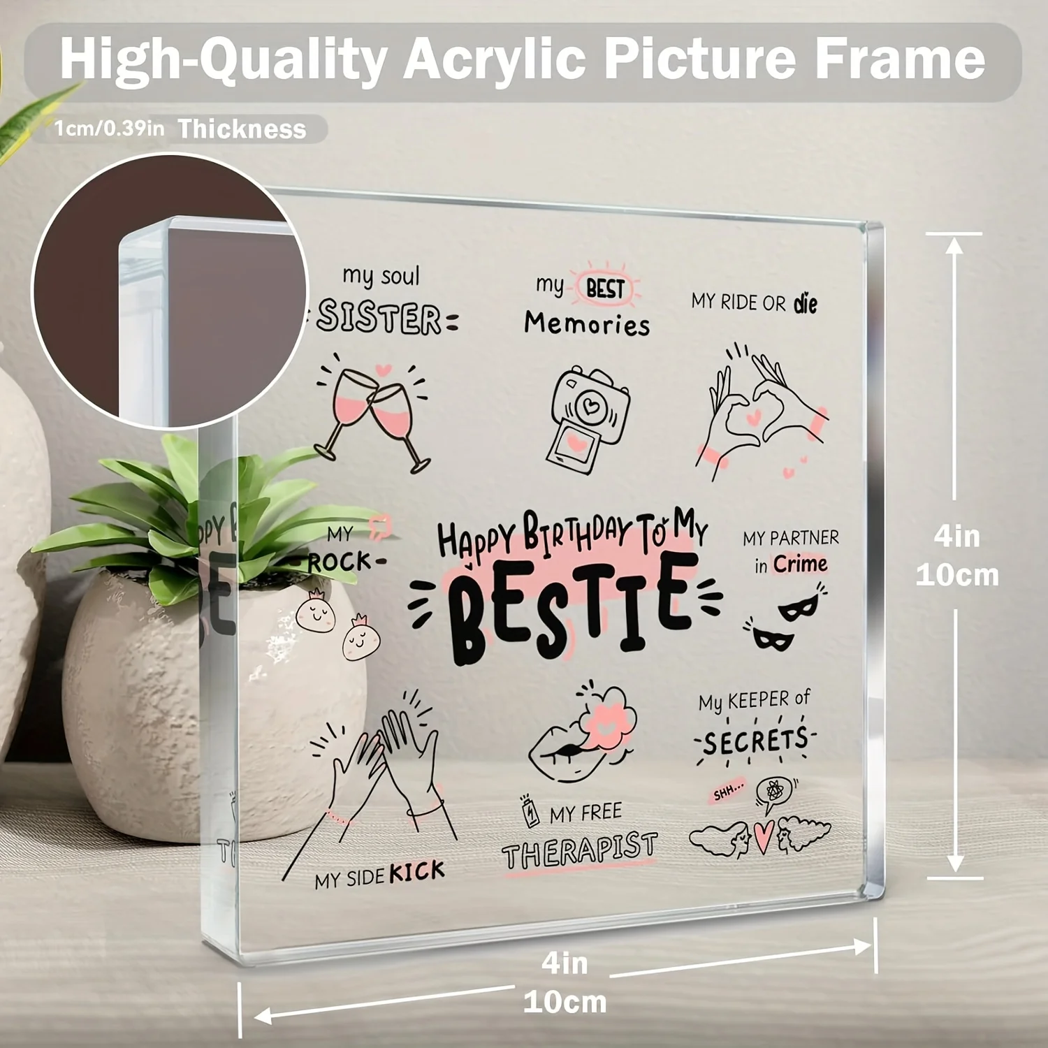 Bestie Gifts for Women, Friend Gifts, Best Friend Women Gifts, Friendship Gifts for women, Birthday Gifts for Bff Soul Sister