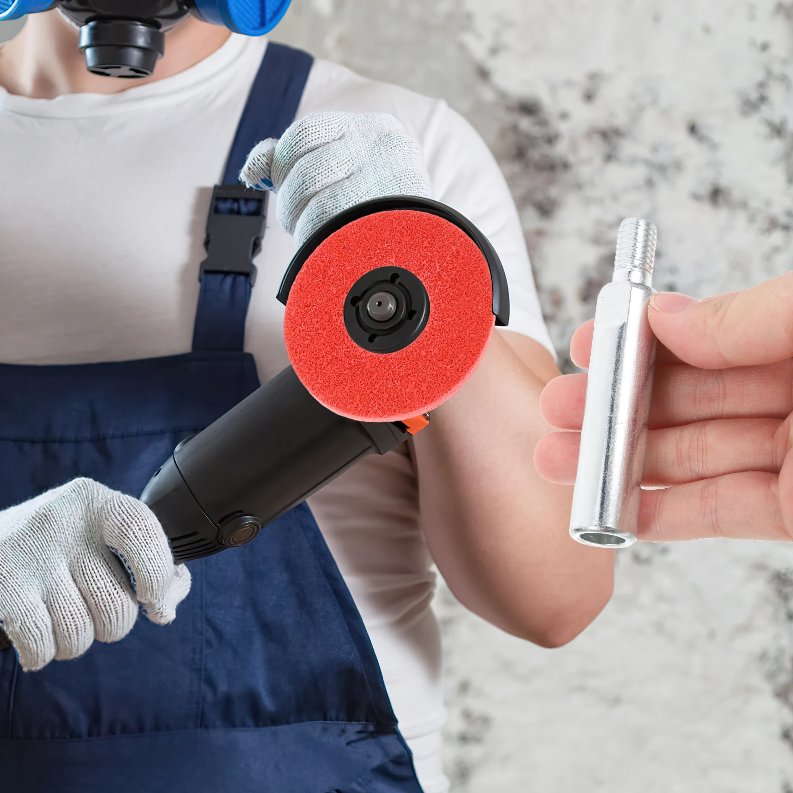 

6Pcs Grinder Extension Connecting Rod Set Versatile Angle Grinder Attachment for Tight Spaces Precision Work Efficiency