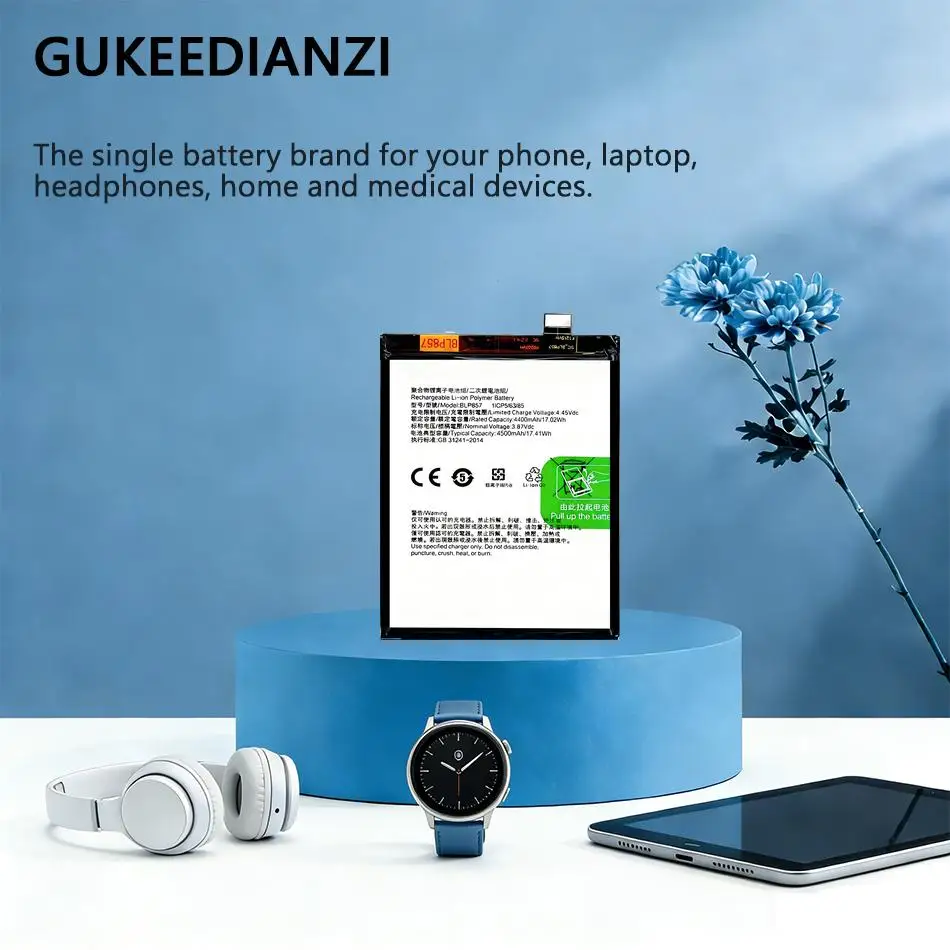 

Надежная замена аккумулятора для мобильного телефона 4500 мАч BLP857 для Oppo Realme Q3 Pro 5G X7 Max GT Neo