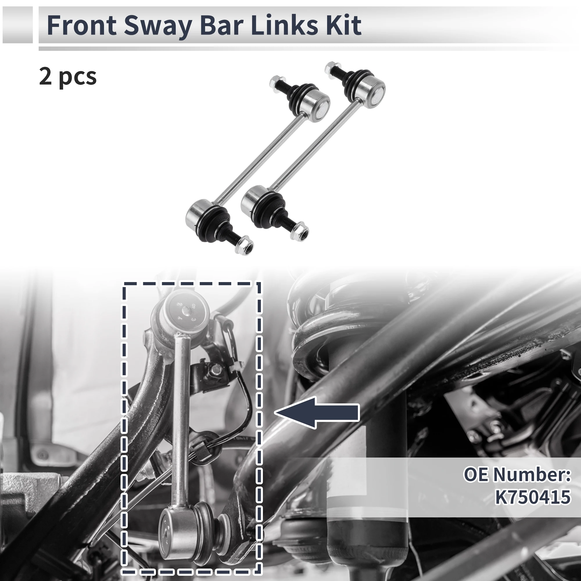 

UXCELL Front Stabilizer Bar Links No Bushing for FORD FUSION 2010 No.K750415 2 Pcs