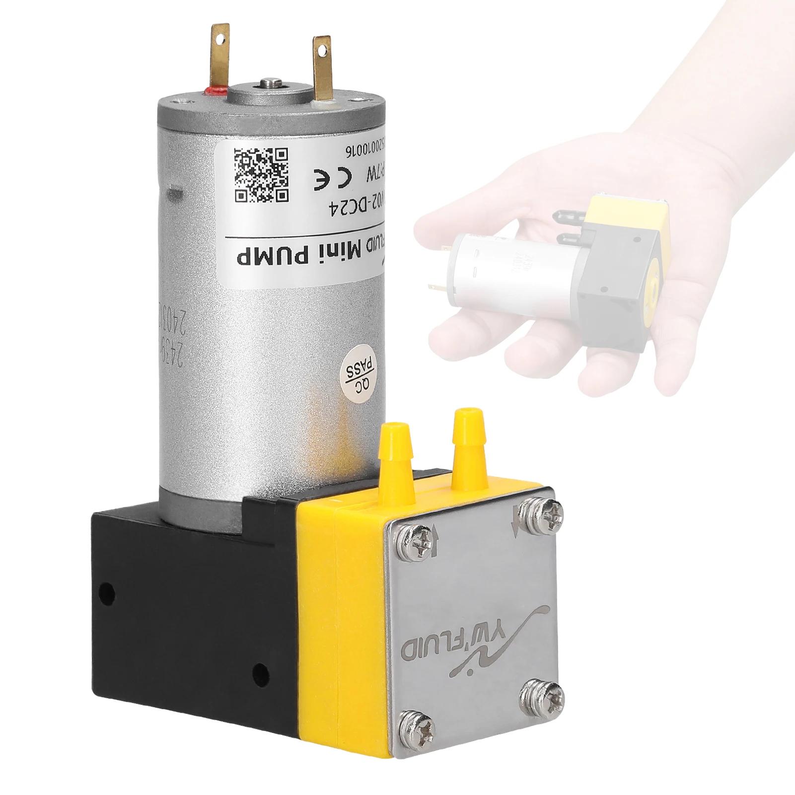 

YW02 Миниатюрный мембранный насос Компактный вакуумный насос Мощный насос с регулируемой орентификацией и не соответствием долговечности