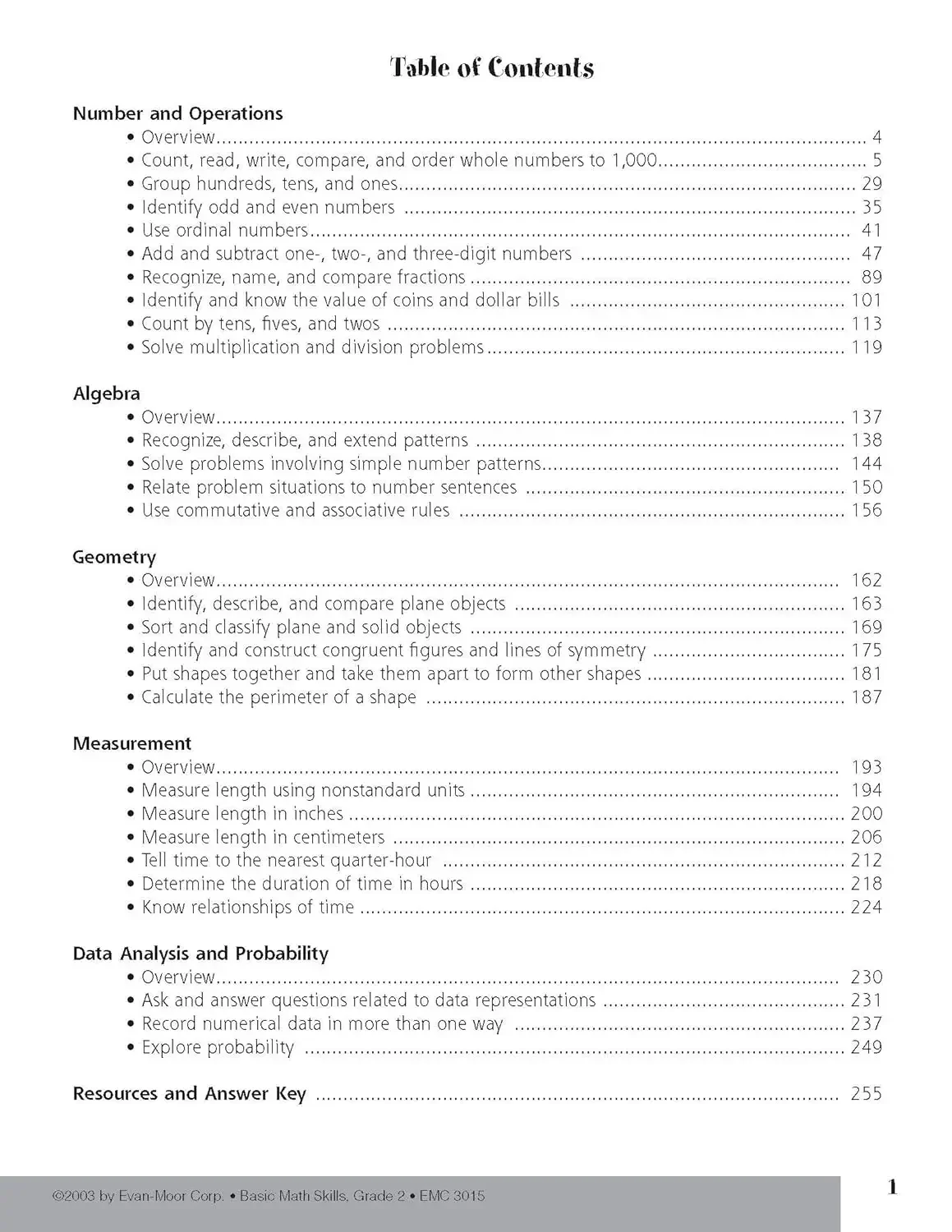 Evan-Moor Basic Math Skills, Grade 2 Workbook,aged 6 7 8 9, English book 9781557998972