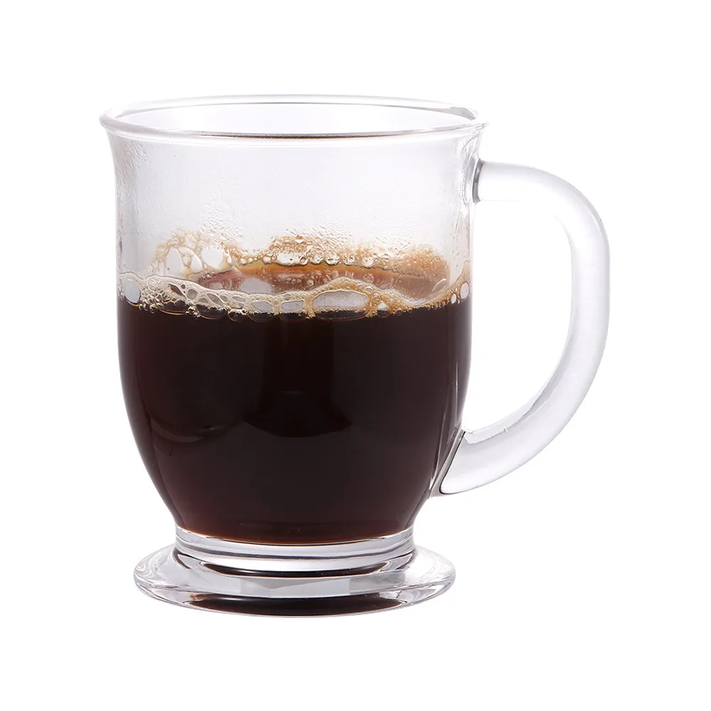 

Glass Clear with Handle for Juice Milk for Hot Beverages Tea Cup Drinkware Coffee Mug Glass Cup Dinking Glasses