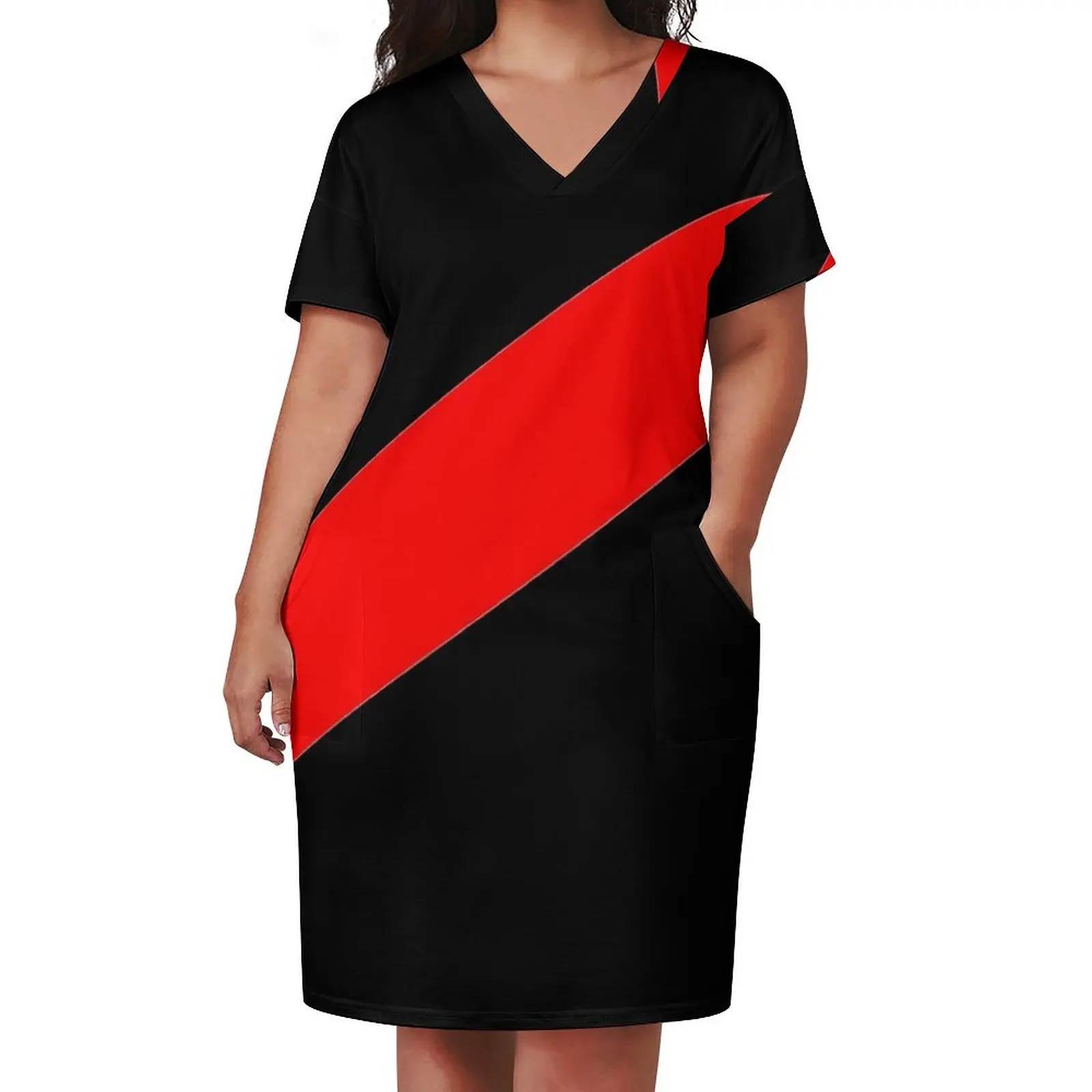 AFL Essendon Jersey Loose Pocket Dress Womens dresses summer clothes for women Party dresses