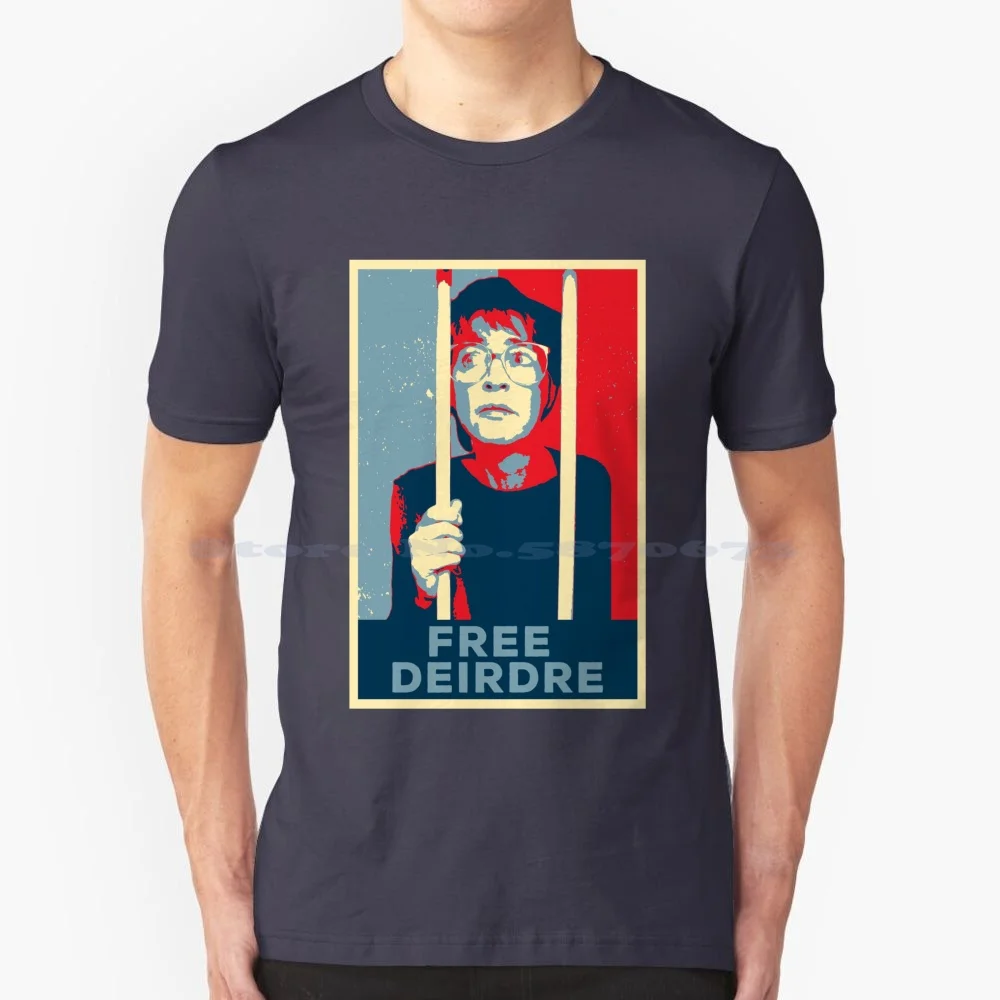 Free Deirdre T Shirt 100% Cotton Tee Corrie Street Itv Comedy Deirdre Barlow Soap Pop Culture Free Deirdre