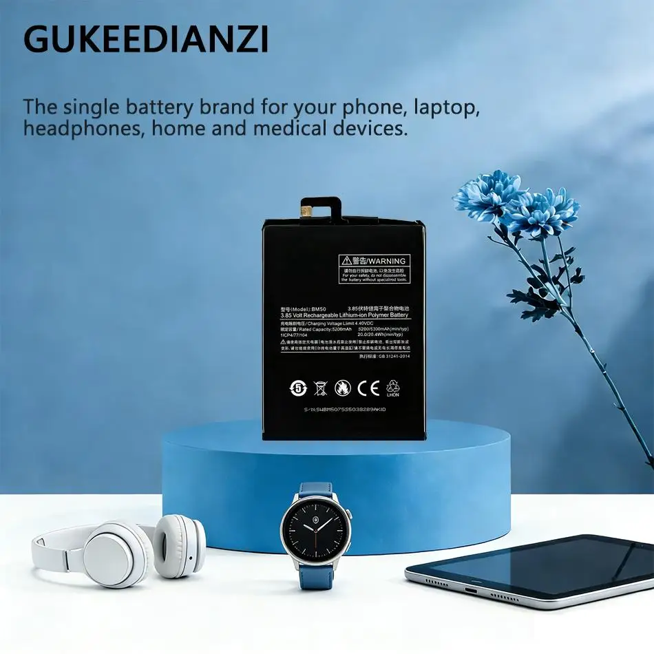 

Аккумулятор для мобильного телефона BM50, высокоэффективный, надежный, замена для Xiaomi MI Max 2, 5300 мАч